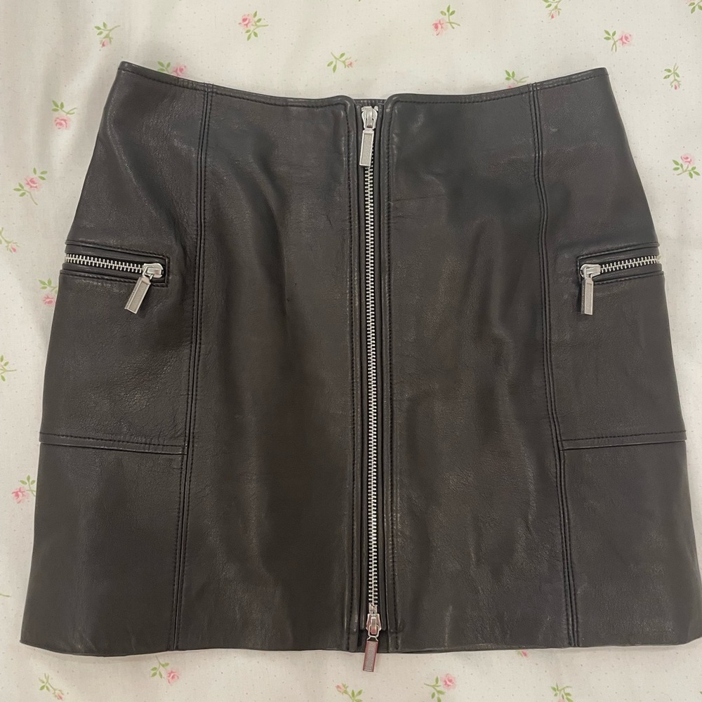 Jonathan Simkai Leather skirt